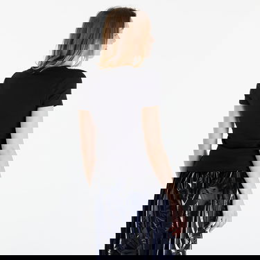 Majica Tommy Hilfiger Slim Badge Ribbed Tee Black Črna | DW0DW17881 BDS, 4