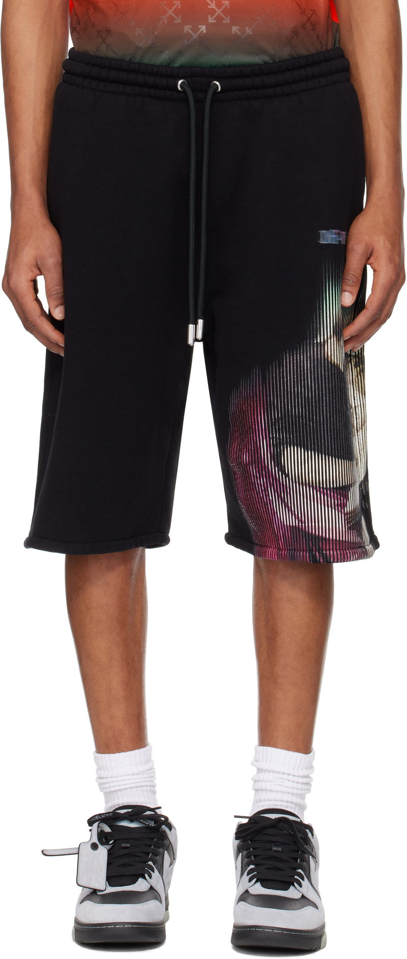 Kratke hlače Off-White S. Matthew Skate Shorts Črna | OMCI013S25FLE0071084