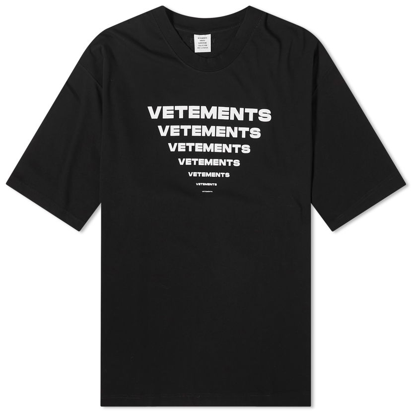 Majica VETEMENTS Pyramid Logo T-Shirt Črna | UE64TR140B
