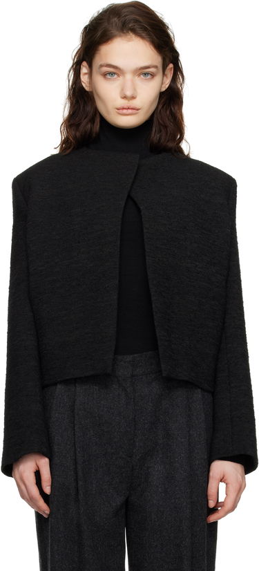 Telovnik TOTEME TOTEME Cropped Bouclé Jacket Črna | 251-WRO4309-FB0271, 0