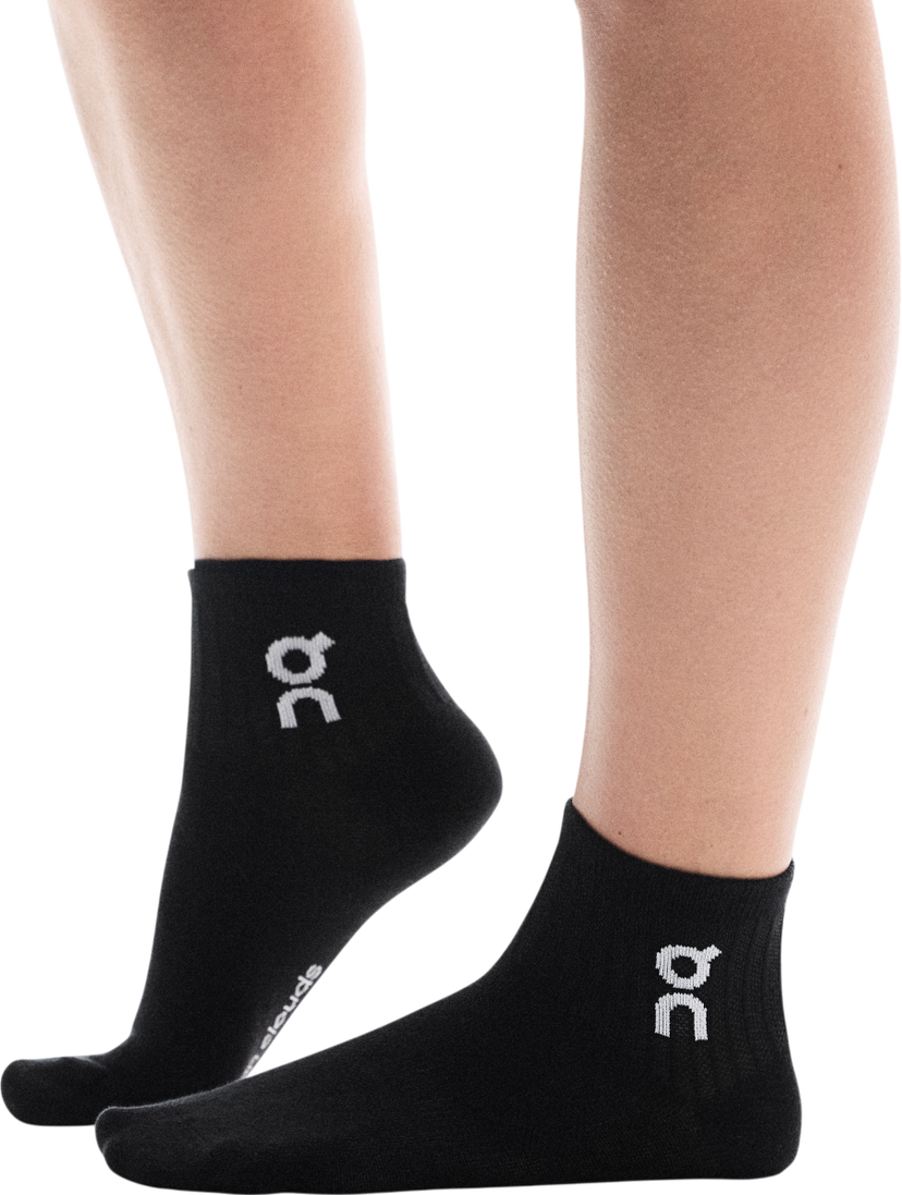 Nogavice On Running Running Logo Mid Socks Črna | 2uf10520553