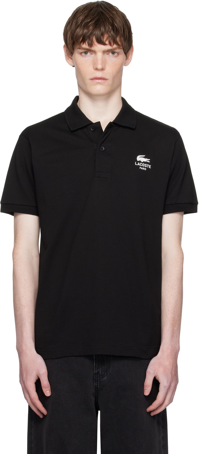 Polo majica Lacoste Classic Fit Signature L.12.12 Polo Črna | PH2723_031