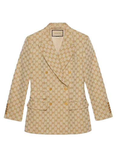 Jakna Gucci GG Linen Cotton Jacquard Jacket Bež | 756559 ZAMC5 2254