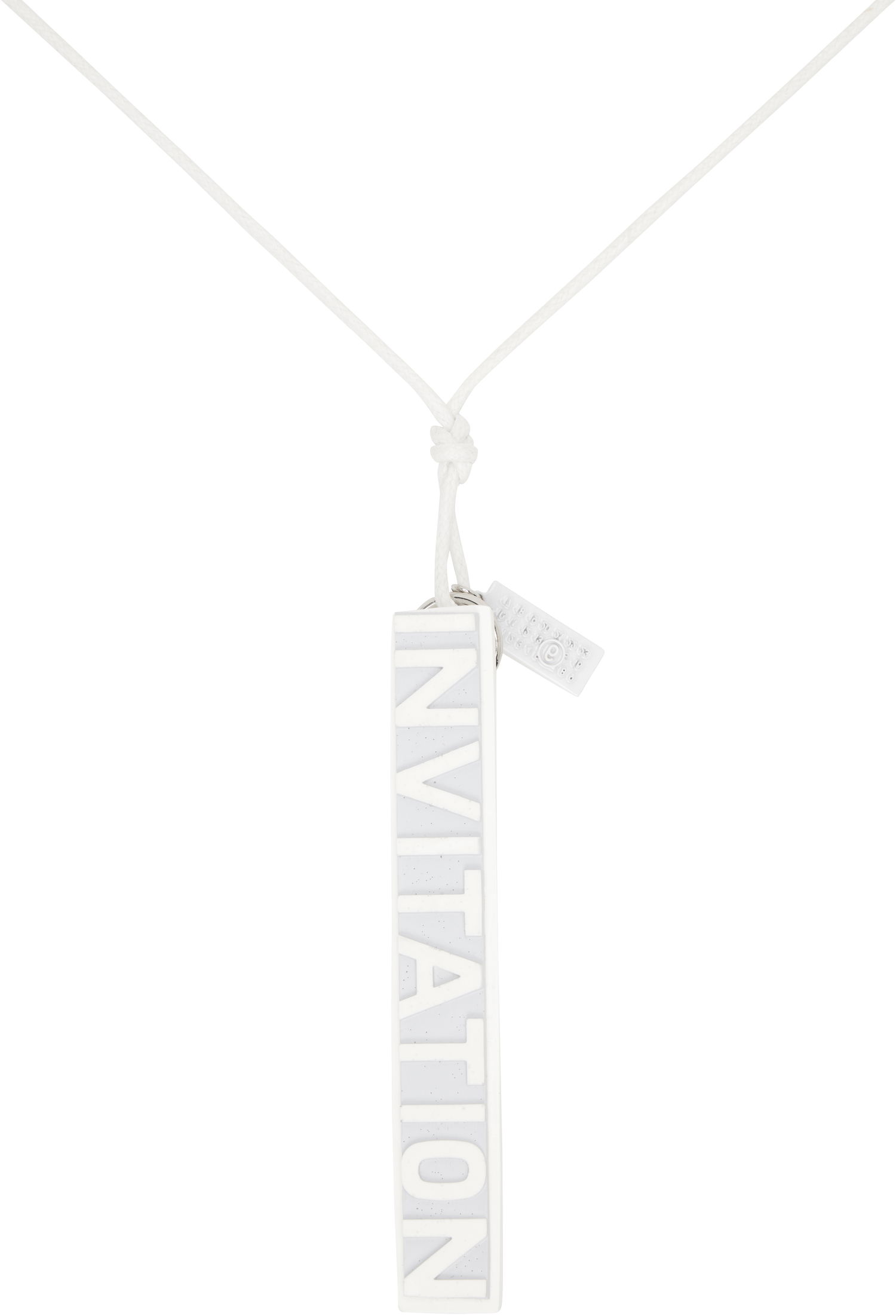 Ogrlica Maison Margiela MM6 Maison Margiela 'Invitation' Pendant Necklace Bela | SM7UU0074 P7352, 1