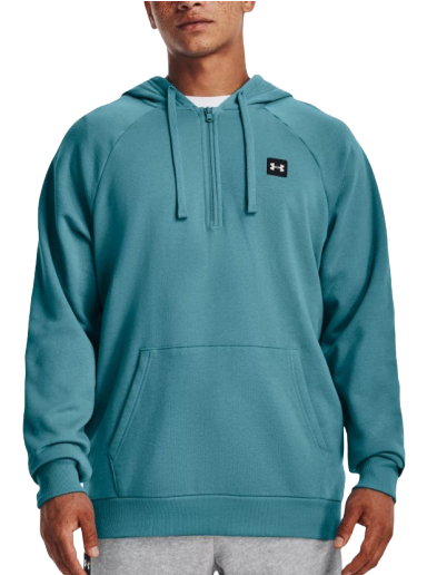 Pulover Under Armour Rival Fleece 1/2 Zip Hoodie Turkizna | 1373371-433