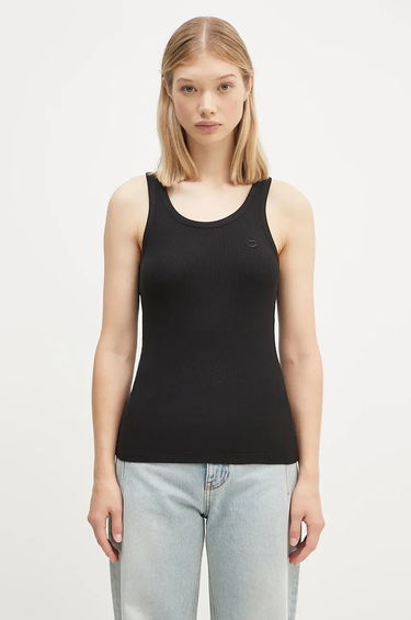Majica brez rokavov Coperni Rib Logo Tank Top Črna | COPJS12F5006, 0