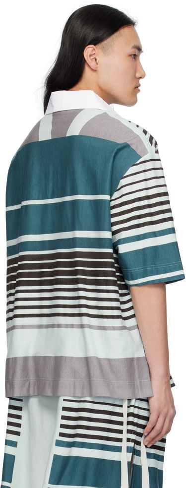 Polo majica Craig Green Craig Green Striped Lace-Up Polo Večbarvna | CGSS25CJETSS24, 2