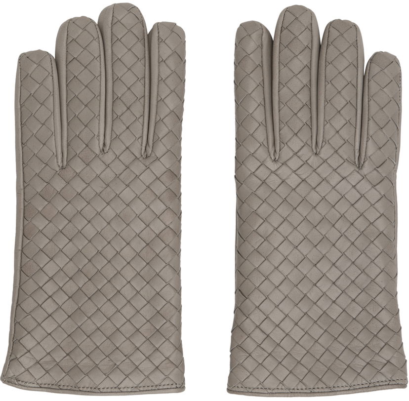 Rokavice Bottega Veneta Leather Gloves Siva | 769809 V0171 8399