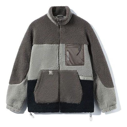 Jakna Li-Ning BadFive Logo Color Block Polar Fleece Jacket Siva | AFDR703-5