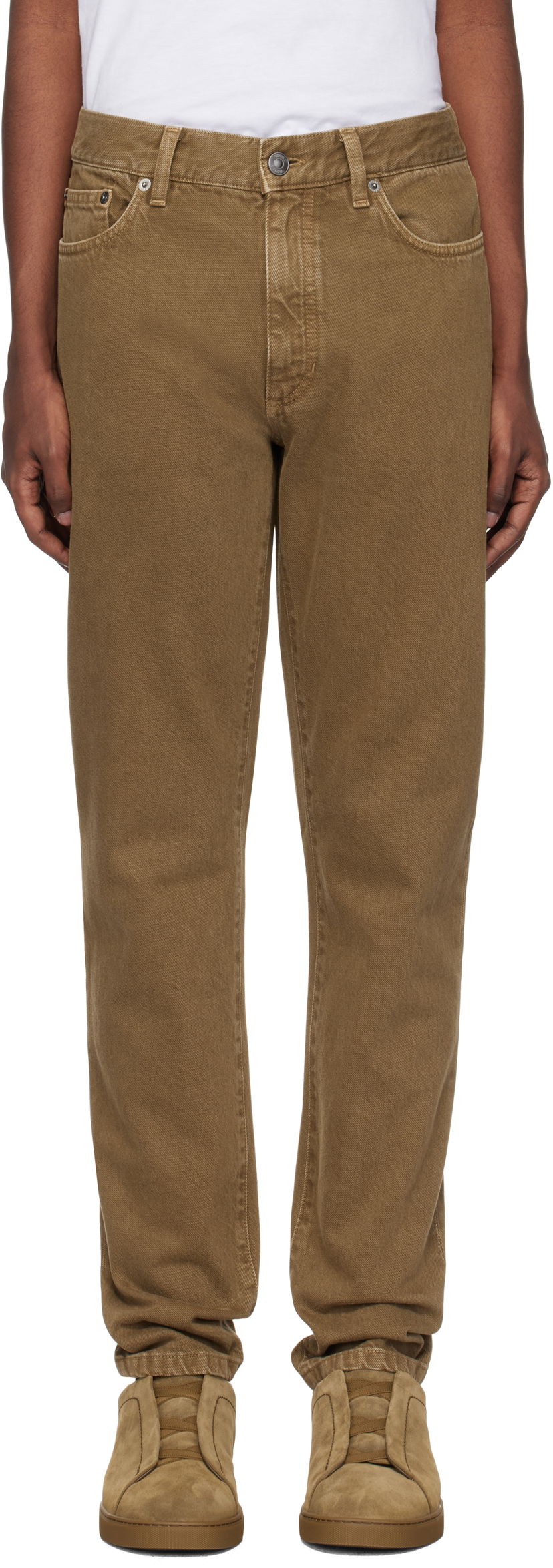 Kavbojke ZEGNA Roccia Jeans Rjava | UEIB5A8-CITY