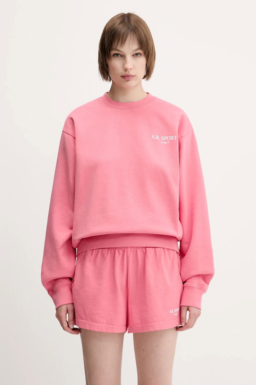 Pulover Sporty & Rich Sporty & Rich Wimbledon Sweatshirt Roza | ST071612201P139