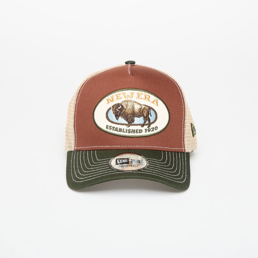 Kapa New Era New Era 9FORTY A-Frame Trucker Animal Patch Cap Rjava | 60691203