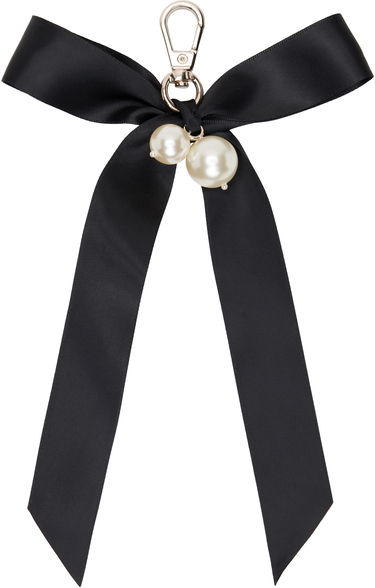 Obeski za ključe Simone Rocha Simone Rocha Bow & Pearl Bag Charm Keychain Črna | KEYCHAIN3 0904, 1