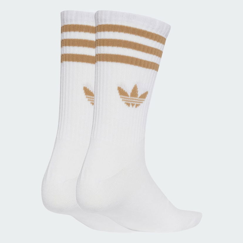 Nogavice adidas Performance 3-Stripes Crew Socks - 3 Pairs Bela | JV7407