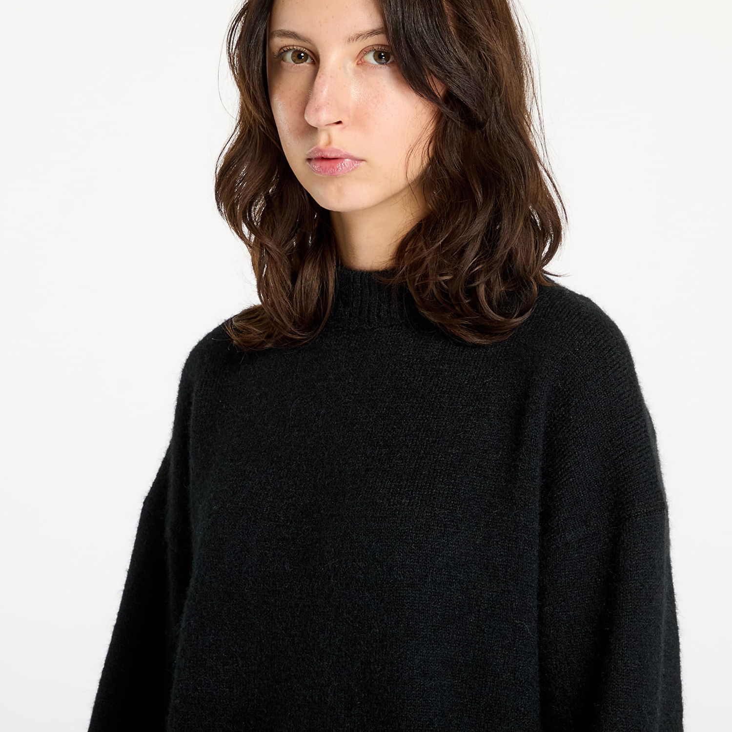 Pleteni pulover CALVIN KLEIN Textured Loose Sweater Black Črna | J20J224636 BEH, 1