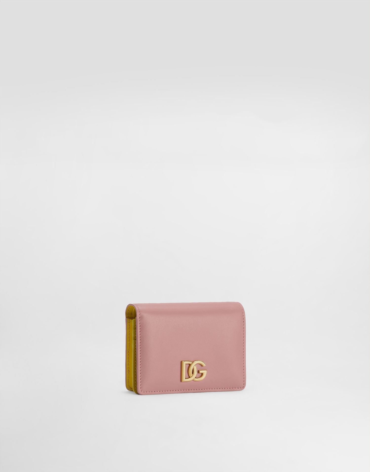 Denarnica Dolce & Gabbana Dolce & Gabbana Calfskin Wallet with DG Logo Roza | BI1211A9M758B407, 1