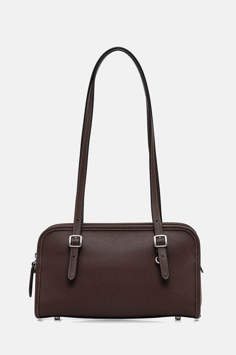 Torba za čez ramo Coach Glovetanned Leather Swing Shoulder Bag Rjava | CM565