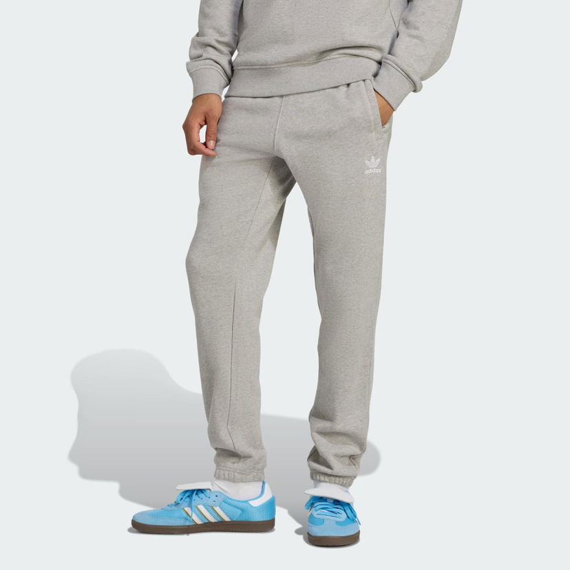 Trenirka adidas Performance French Terry Trefoil Essentials Sweatpants Siva | JY6271