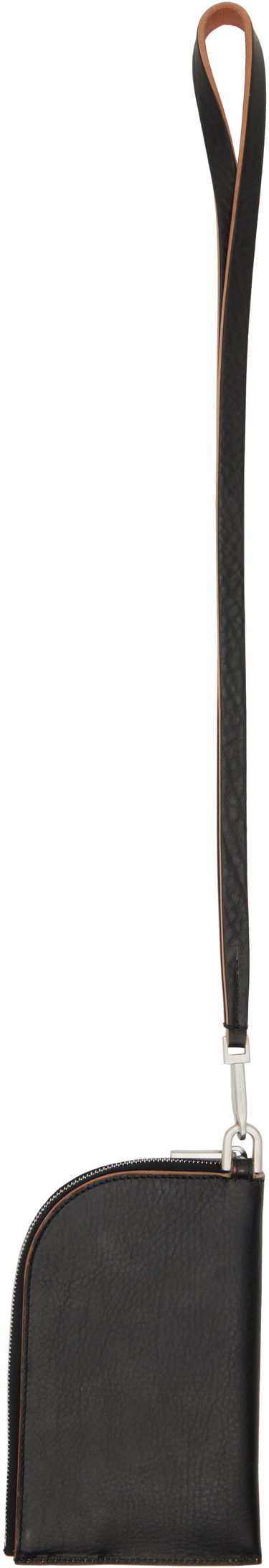 Denarnica Rick Owens Rick Owens Concordians Leather Neck Wallet Črna | RA02E0711 LGET, 1