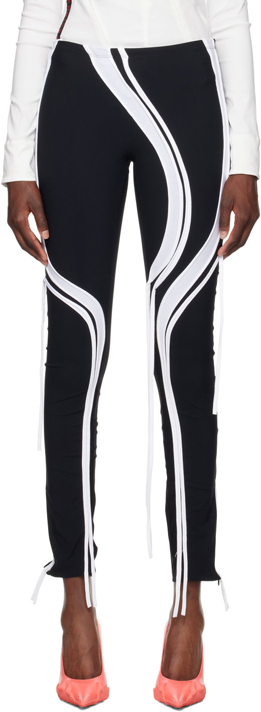 Pajkice Ottolinger Ottolinger Strappy Leggings Črna | 501201
