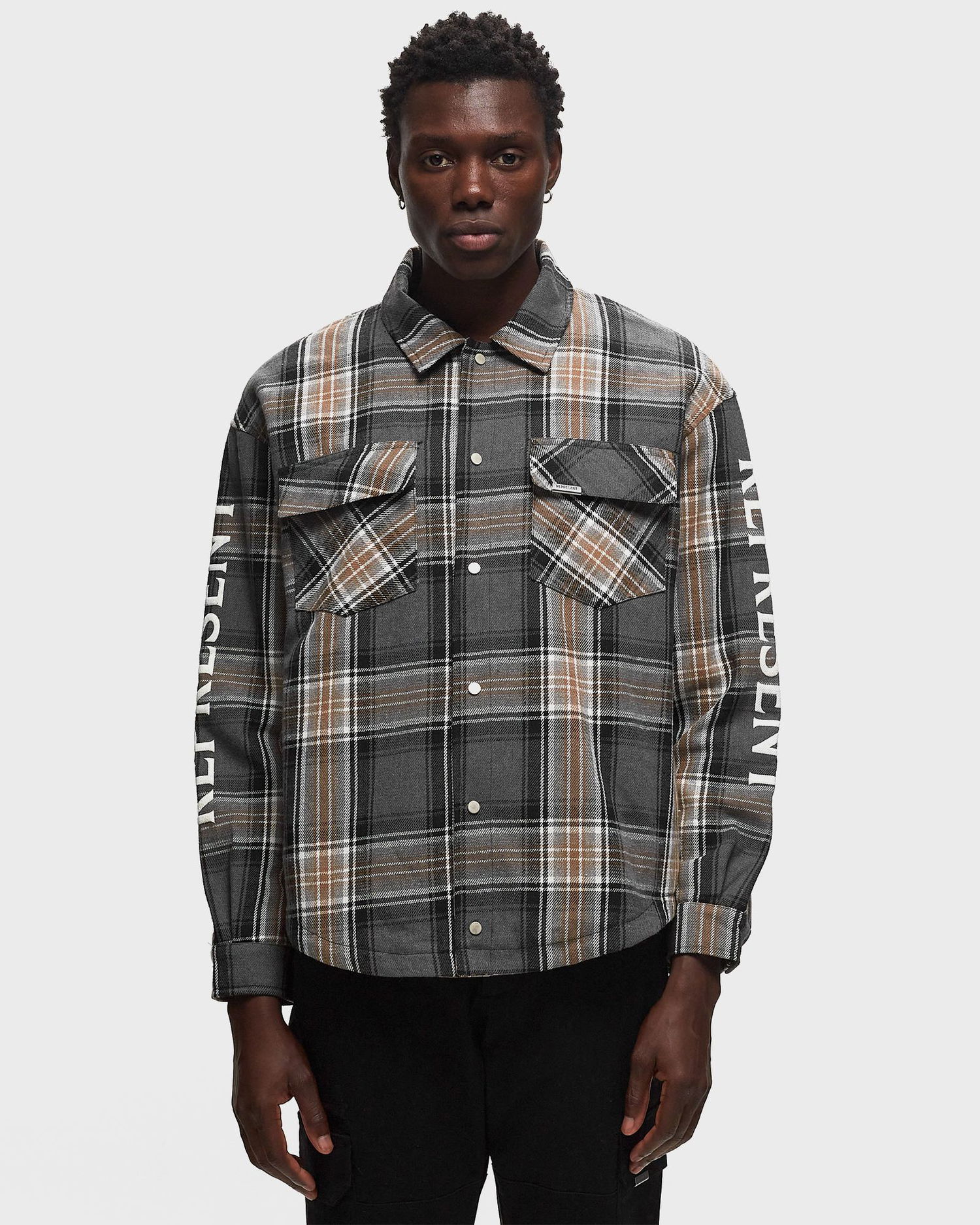 Srajce Represent Clo Represent QUILTED FLANNEL SHIRT Bež | ML2004-402, 1