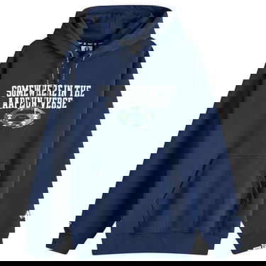Pulover AAPE by A Bathing Ape AAPE Monogram Hoody Mornarica | AAPSWMB342XXNNYX, 1