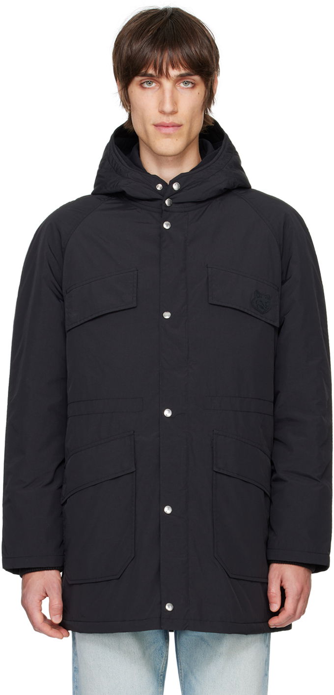 Parka MAISON KITSUNÉ Hooded Parka Črna | MM02201WQ0070