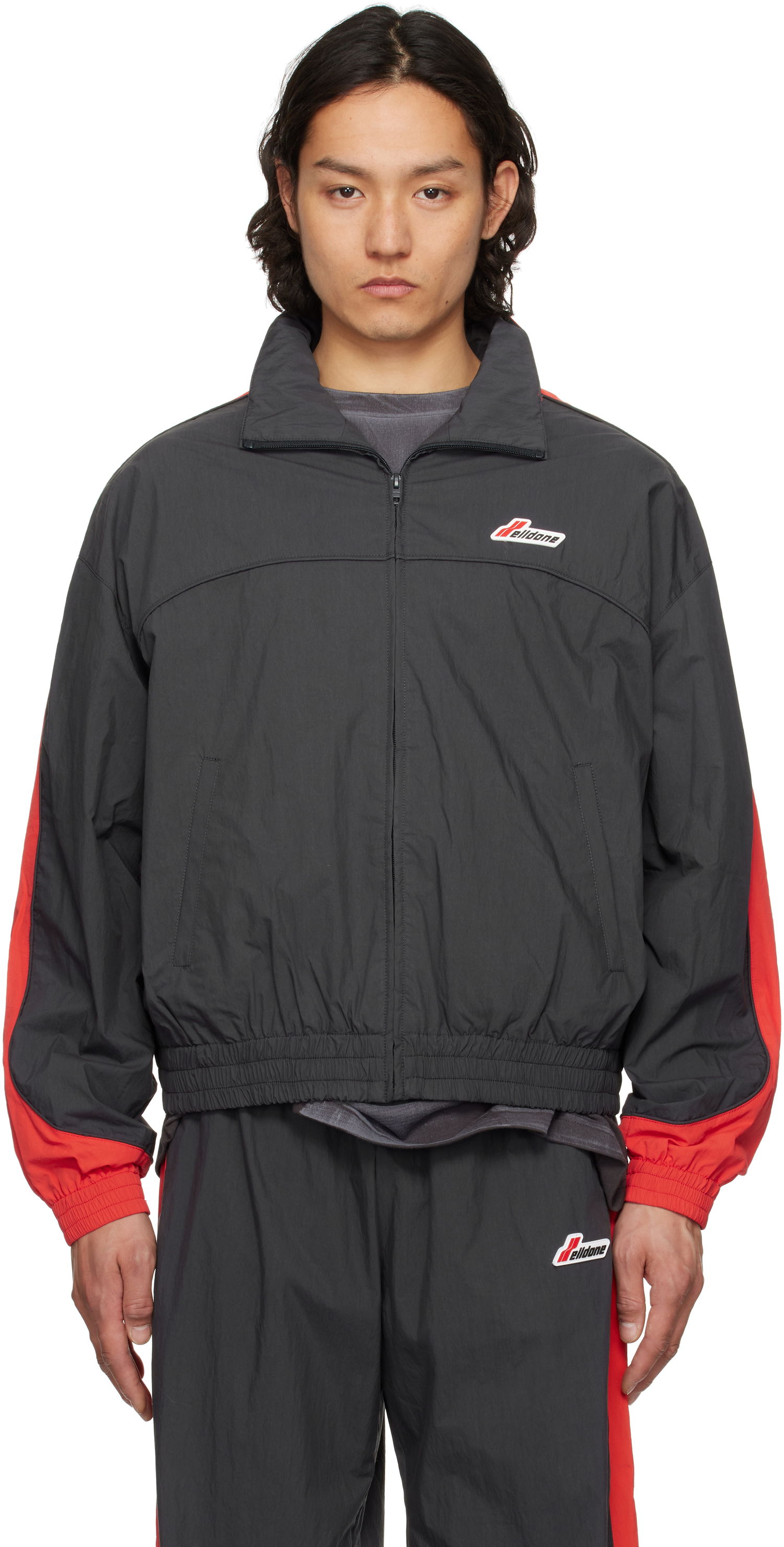 Vetrovka We11done We11done Colorblock Track Jacket Črna | WD-JP1-25-059-U-CH, 0