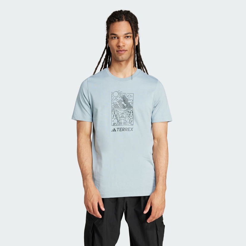 Majica adidas Performance Terrex Graphic T-Shirt Modra | JN4265
