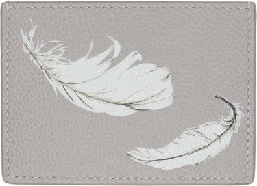 Denarnica Thom Browne Thom Browne Single Feather Print Card Holder Siva | MAW020L-E1353, 1