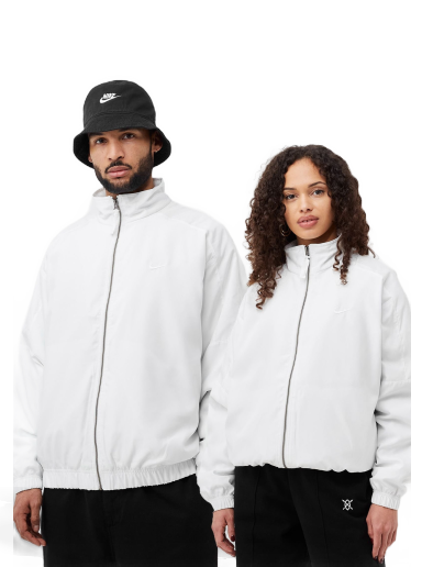 Bomber jakna Nike Solo Swoosh Satin Bomber Jacket Bela | DN1266-121