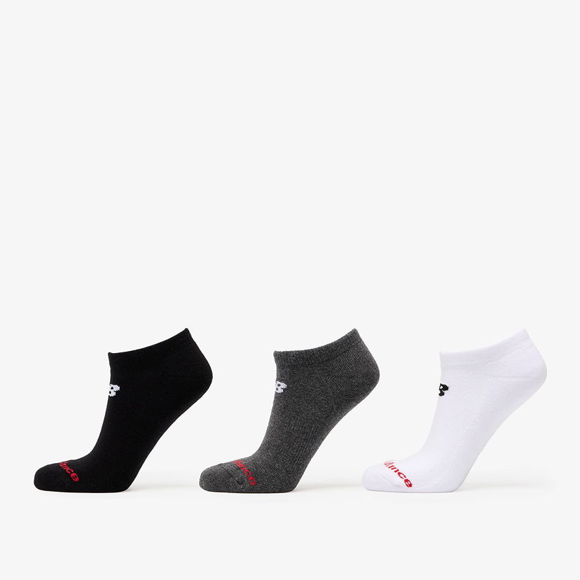 Nogavice New Balance Everyday No Show Socks 3-Pack Bela | LAS51453WM