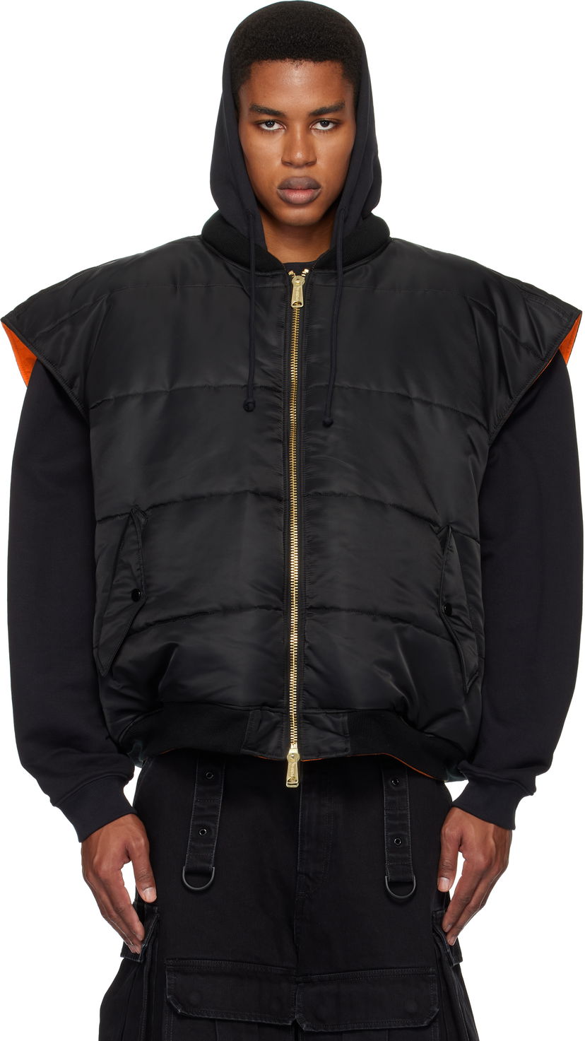 Bomber jakna VETEMENTS Reversible Bomber Vest Črna | UA66JA330B