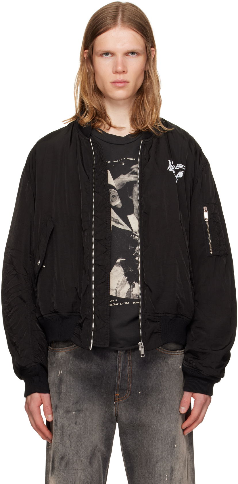 Bomber jakna Enfants Riches Déprimés Enfants Riches Déprimés 'Enfants Video' Bomber Jacket Črna | 030-535