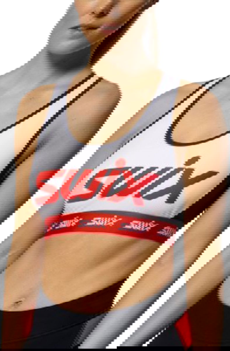 Majica brez rokavov SWIX SWIX Roadline Sports Bra Bela | 10012-23-00035