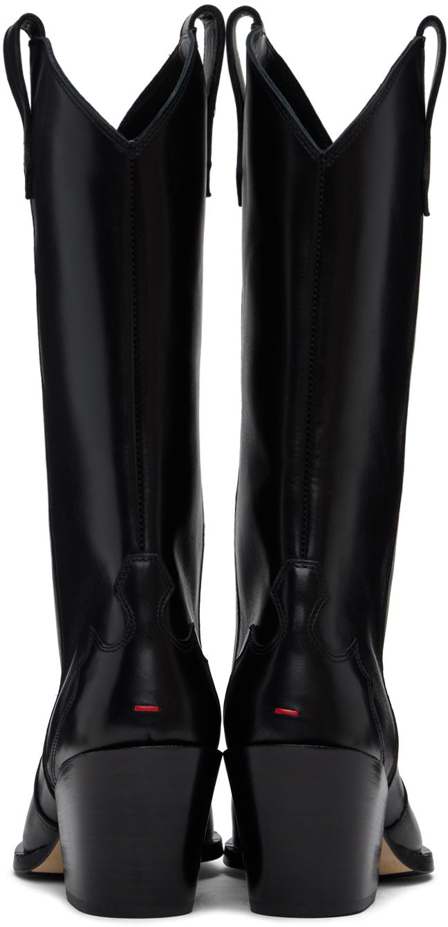 Oblačila Aeyde Aeyde Ariel Western Boots Črna | A11-AB-TBUP75CH-222-800-001, 1