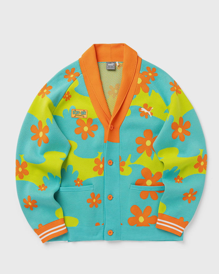 Pleteni pulover Puma Scooby Doo X-Large Green Knit Cardigan Modra | 630372-01