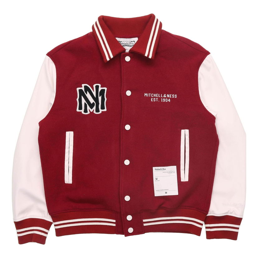 Bomber jakna Mitchell & Ness Logo Varsity Jacket Rdeča | MNSYAWTOJT021-RED