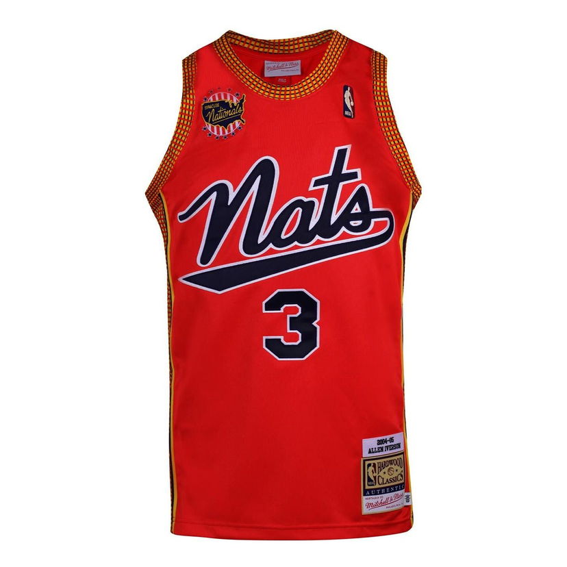 Dres Mitchell & Ness Syracuse Nationals Allen Iverson Basketball Jersey Rdeča | AJY44485-P7604AIVLTRD