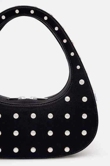 Torba za čez ramo Coperni Studded Swipe Baguette Bag Črna | COPBA60STF9003, 2