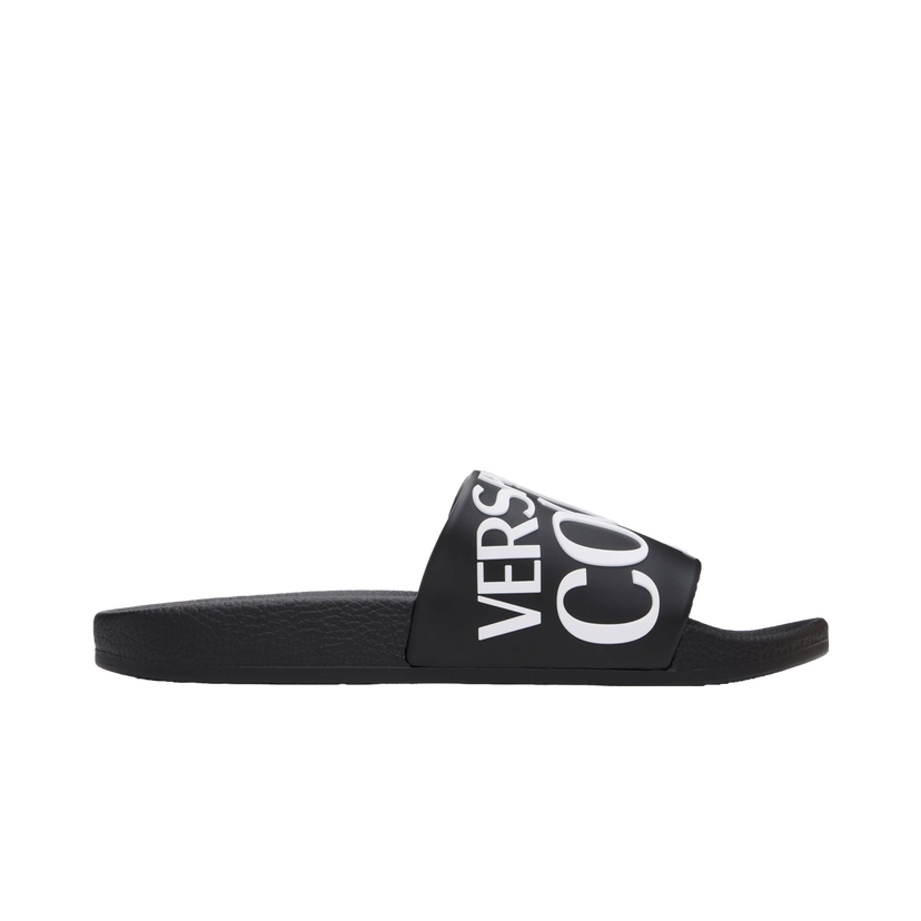 Superge in čevlji Versace Logo Pool Slides Črna | E77YA3SQ1_E71352