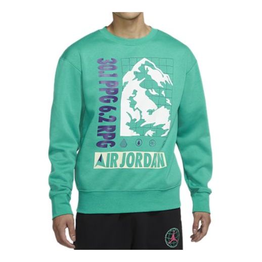 Pleteni pulover Jordan Jordan Winter Utility Plush Pullover Zelena | CT3492-370