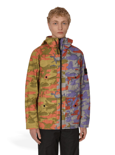 Jakna Stone Island Heritage Camo Hooded Light Jacket Večbarvna | 7715Q02E1 V0015