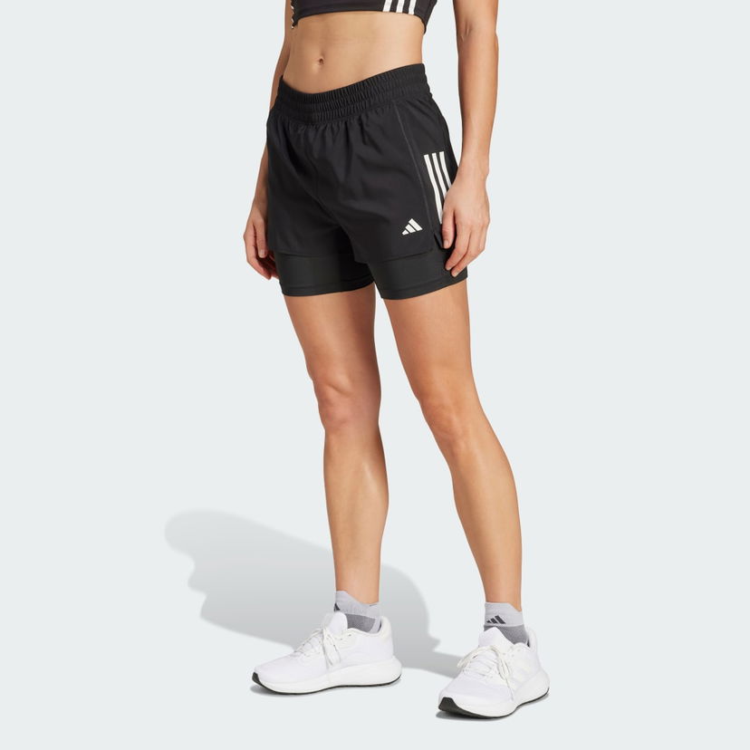 Kratke hlače adidas Performance Running Climacool 2-In-1 Shorts Črna | JM7644