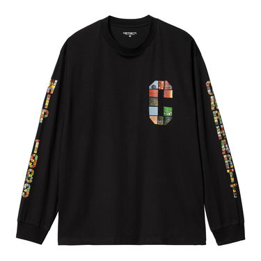 Majica Carhartt WIP Machine 89 Graphic Long Sleeve T-Shirt Črna | I033674_9, 4