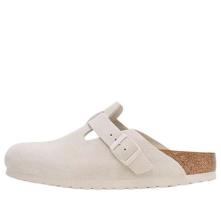 Superge in čevlji Birkenstock Boston Soft Footbed Narrow Fit Sandals Bež | 1027693