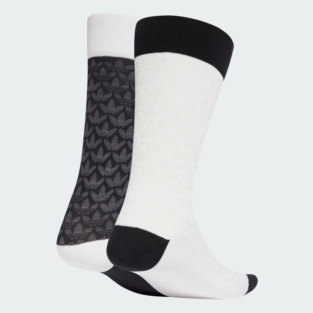 Nogavice adidas Performance Two Pack Monogram Crew Socks Bela | JC8631, 0
