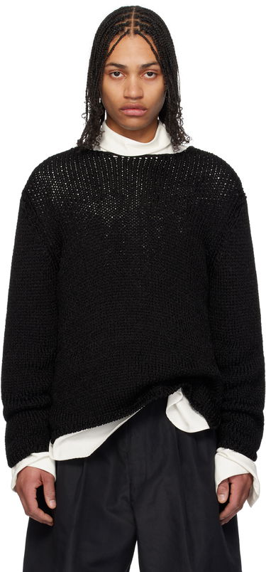 Pleteni pulover Comme des Garçons Homme Plus Droptail Sweater Črna | PO-N004-051, 0