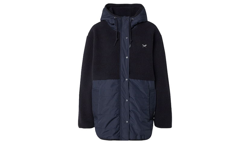Jakna Irie Daily Arctik Hooded Fleece Long Jacket Črna | 965D111-700