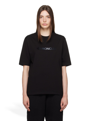 Majica Moncler Flocked Črna | I20938C0000389A17
